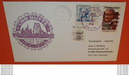 USA 1720 J. Kern Komponist Musik Schiffspost: 08.04.1987 USS Butte AE-27 --- Brief Cover (2 Foto)(72398) UFO - Covers & Documents