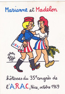 Cpa- 06- Nice -- Marianne Et Madelon - Illustrateur Jean Effel - Edi A.R.A.C. - Effel