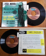 RARE French EP 45t RPM BIEM (7") ART TATUM «Have You Met Miss Jones» (Lang, 9-1960) - Jazz