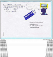 FINNLAND FINLAND Brief Cover Lettre 1556 A Aus Block 25  Donald Duck Comic (15526) - Covers & Documents