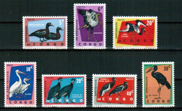 CONGO 1963 FAUNA Animals BIRDS - Fine Set MNH - Unused Stamps