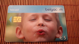 Phonecard Child Belgium Used Rare - Con Chip