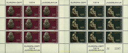 8895 MNH YUGOSLAVIA 1974 EUROPA CEPT. ESCULTURAS - Collections, Lots & Séries