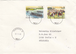 Finland - 056/1989 EUROPA-CEPT'81(full Set) - Letter Ordinary From Tampere To Sofia(Bulgaria) - Brieven En Documenten