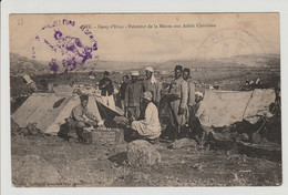 CPA- MAROC -FEZ- CAMP D'IFRAN -PAIEMENT DE LA MOUNA AUX ASKRIS CHERIFIENS (rare) Guerre Du Rif-Animée - Fez (Fès)