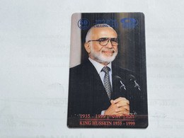 ISRAEL-KING HUSSEIN-(1935-1999)-hello Friend-(50units)(77)(tirage-50)-good Card - Jordanië