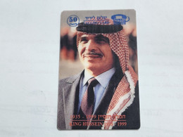 ISRAEL-KING HUSSEIN-(1935-1999)-hello Friend-(50units)(79)(tirage-50)-mint Card - Jordanië