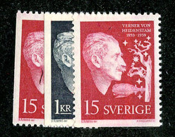 319 Sweden 1959 Scott 541/43 -m* (Offers Welcome!) - Unused Stamps