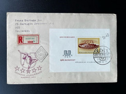 HUNGARY MAGYAR 1965 REGISTERED FDC BUDAPEST MABEOSZ TO OSS  HONGARIJE UNGARN - Storia Postale