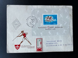 HUNGARY MAGYAR 1966 REGISTERED FDC BUDAPEST MABEOSZ TO MISKOLC HONGARIJE UNGARN - Storia Postale