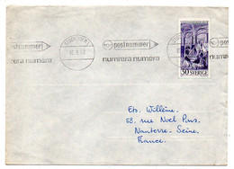 SUEDE -1963--STOCKHOLM   Pour NANTERRE- 92 (France)..timbre  Seul Sur Lettre , Beau Cachet - Lettres & Documents