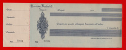 X1- Check, Cheque, Promissory Note, Bill Of Exchange- Croatian Bank, Hrvatska Banka D.d. Zagreb, Kingdom Of Yugoslavia - Chèques & Chèques De Voyage