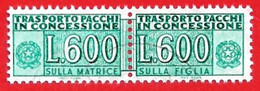 1946/81 (20) Pacchi In Concessione Filigrana Stelle IV Lire 600 - Timbrato - Paquetes En Consigna