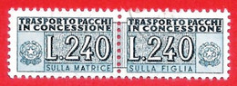 1946/81 (18) Pacchi In Concessione Filigrana Stelle IV Lire 240 - Timbrato - Concessiepaketten