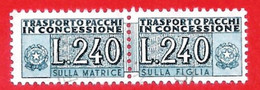 1946/81 (18) Pacchi In Concessione Filigrana Stelle IV Lire 240 - Timbrato - Paquetes En Consigna