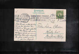 Sweden 1912 Olympic Games Stockholm Interesting Postcard With Olympic Postmark - Ete 1912: Stockholm