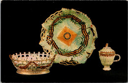 Russia Leningrad The Hermitage Museum Biscuit Dish Fruit Bowl & Cup For Cream The Gardner Factory - Musées