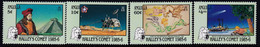 Anguilla 1986 Halley's Comet Ovpt Sc 669-72 Mint Never Hinged. - Anguilla (1968-...)