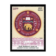 India 2022 Centenary Of The University Of Delhi 1v STAMP MNH - Nuevos