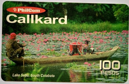 Philippines Philcom Callkard 100 Pesos " Lake Cebu,   South Cotabato - Filippijnen