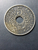 5 CENT 1938    "INDOCHINE" - Französisch-Indochina