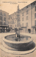 ALPES DE HAUTE PROVENCE  04  FORCALQUIER - PLACE SAINT MICHEL - LA FONTAINE - Forcalquier