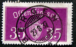 Norway 1933  Minr.17 II   34mm X18,5mm  BERGEN   (  Lot  H 1033 ) - Oficiales