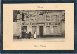 60 OISE - VENETTE Café De L'Union, Rue De L'Ecluse, Carte Glacée Couleur - Venette