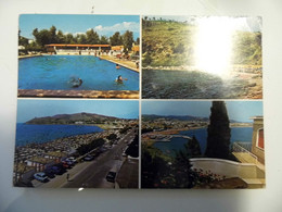 Cartolina Viaggiata "SCAURI ( LT ) Piscina - Spiaggia E Panorama"  Vedutine 1990 - Latina