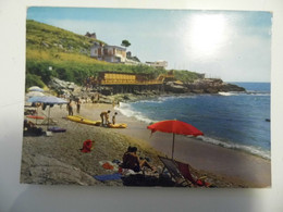 Cartolina Viaggiata "SCAURI ( LT ) Spiaggia Dei Sassolini" 1966 - Latina