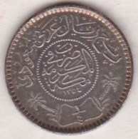 Saudi Arabia 1/4 Riyal AH 1354 . Abd Al-Aziz . Argent.  KM# 16 - Saudi Arabia