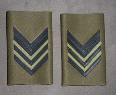 CAPORALMAGGIORE - ESERCITO - GRADI TUBOLARI IN DISUSO - PER MIMETICA ANNI 70/80 - ITALIAN ARMY CORPORAL (252) - Armée De Terre