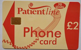 UK Patientline Phonecard 2 Pounds - Autres & Non Classés