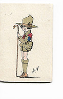 Carnet Calendrier De 1919, Fillette En Uniforme De Soldat Américain De 14-18, N° 2 - Tamaño Pequeño : 1901-20