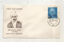 FDC, Premier Jour, INDIA, INDE, 11-9-1960 , PONDICHERRY - FDC