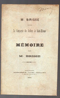 Mr Brisse Contre  La  Cie Des Ateliers De Saint  Etienne (42)    1884   (M4974) - Rhône-Alpes