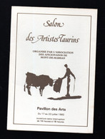 (tauromachie) Mont De Marsan (40 Landes) Salon Des Artistes Taurins  1982 (M4976) - Programme