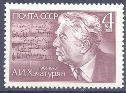 1983. USSR/Russia, A. Khachaturian, Composer, 1v, Mint/** - Unused Stamps