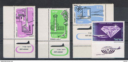 ISRAEL:  1960/68  AIR  MAIL  DIFFERENTS  -  LOT  4  UNUSED  STAMPS  -  YV/TELL. 18//47 - Airmail