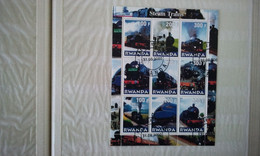 Rwanda Steam  Trains 2000 Used. - Used Stamps