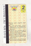 Romania Bucharest Metrorex Used Subway Ticket - 2 Trips - Europa