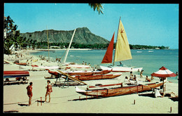 Ref 1591 - Postcard - Waikiki Beach Honolulu - Hawaii USA - Honolulu