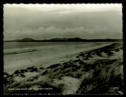Ref 1591 - Real Photo Postcard - Sand Dunes & Beach Harlech - Merionethshire Wales - Merionethshire