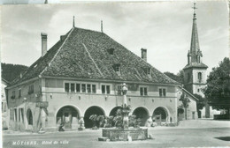 Môtiers; Hôtel De Ville (et Eglise) - Non Voyagé. (A. Deriaz - Baulmes) - Môtiers 