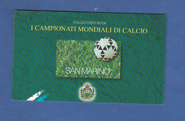 San Marino 1998 Libretto MONDIALI CALCIO Commemorative Postage Sheet MNH NUOVI ** Saint Marin FOOTBALL WORLD CUP - Libretti
