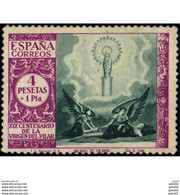 ES901SASF-L4319PC-TRELTEOL.Spain.Esgane .RELIGION.VENIDA DE LA VIRGEN DE EL PILAR De ZARAGOZA.1940.(Ed 901**) - Théologiens