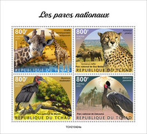 Chad  2021 National Parks. Girafes. (424a) OFFICIAL ISSUE - Giraffes