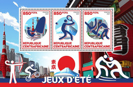 Central Africa  2021 Summer Games Of Tokyo. (825a) OFFICIAL ISSUE - Tiro Con L'Arco