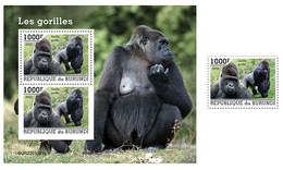 Burundi  2022 Gorillas. (1001) OFFICIAL ISSUE - Gorilas