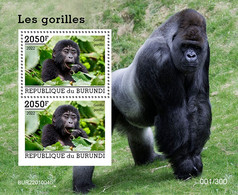 Burundi  2022 Gorillas. (1104b) OFFICIAL ISSUE - Gorilla's